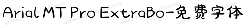 Arial MT Pro ExtraBo字体转换